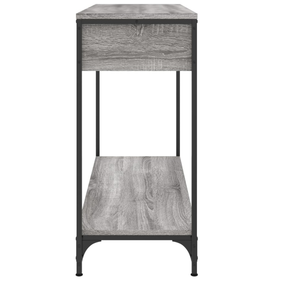 Mesa consola madera de ingeniería gris Sonoma 100x34,5x75