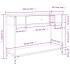 Mesa consola madera de ingeniería gris Sonoma 100x34,5x75