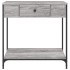 Mesa consola madera de ingeniería gris Sonoma 75x34,5x75