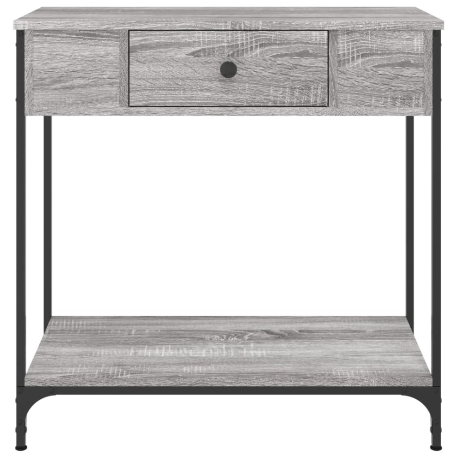 Mesa consola madera de ingeniería gris Sonoma 75x34,5x75
