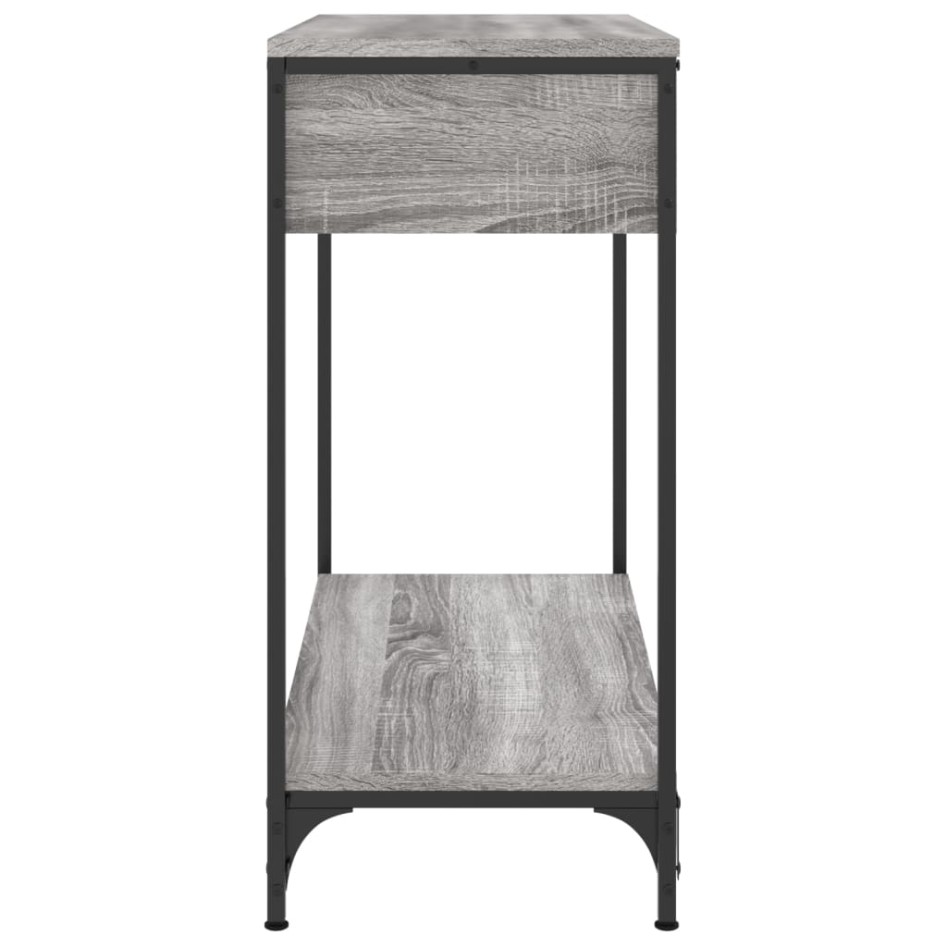 Mesa consola madera de ingeniería gris Sonoma 75x34,5x75