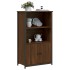 Aparador alto madera de ingeniería marrón roble 62x32x103,5