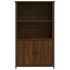 Aparador alto madera de ingeniería marrón roble 62x32x103,5