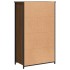 Aparador alto madera de ingeniería marrón roble 62x32x103,5