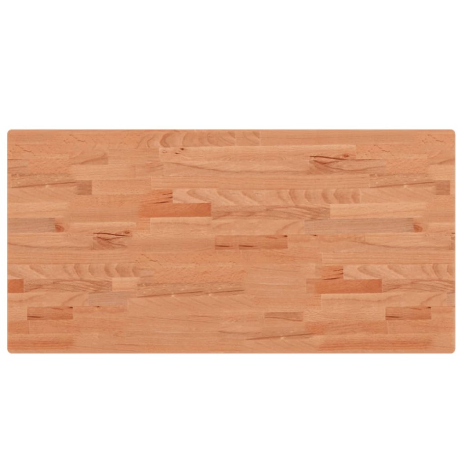 Tablero rectangular de madera maciza de haya 100x50x2,5