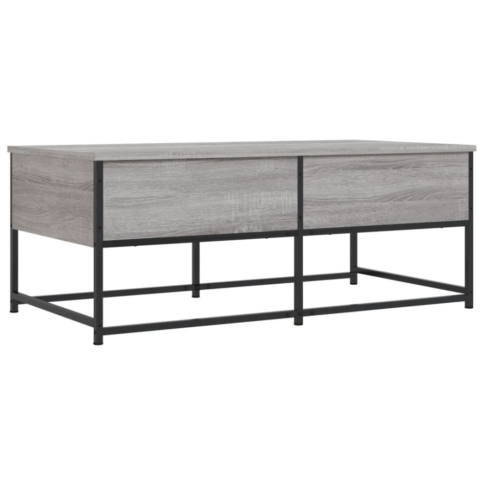 Mesa de centro madera de ingeniería gris Sonoma 100x51x40
