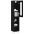 Aparador de madera contrachapada negro 34,5x34x180