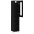Aparador de madera contrachapada negro 34,5x34x180
