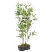 Árbol de bambú artificial con 552 hojas verde 120 cm