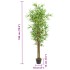 Árbol de bambú artificial con 1288 hojas verde 180