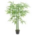 Árbol de bambú artificial con 384 hojas verde 120