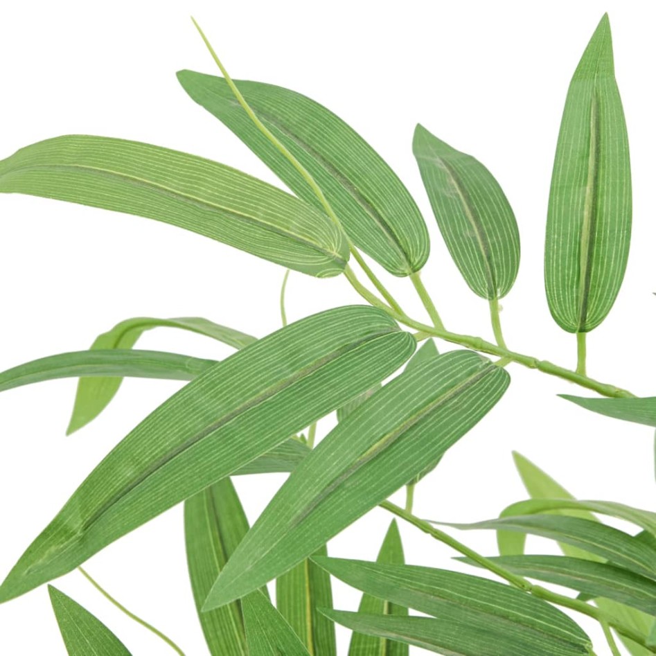 Árbol de bambú artificial con 384 hojas verde 120