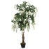 Árbol de wisteria artificial 560 hojas verde y blanco 80