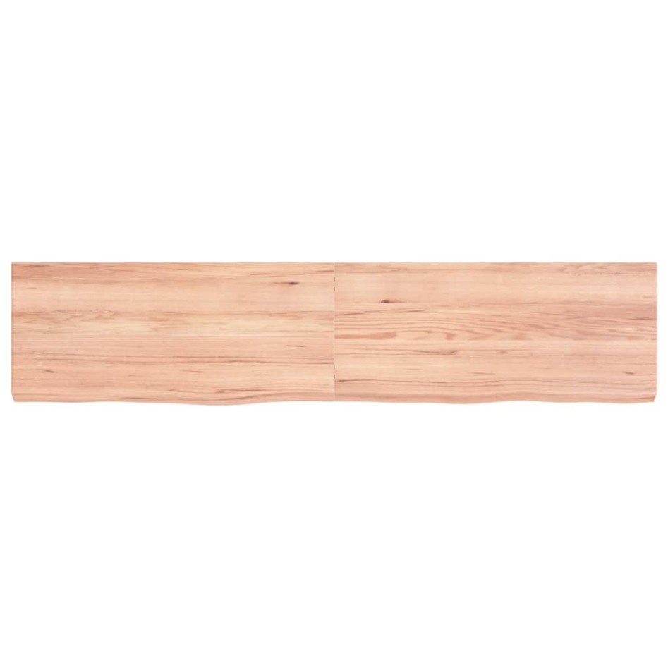 Tablero mesa madera roble tratada marrón claro 180x40x(2-6)