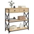 Mesa consola madera de ingeniería roble Sonoma 75x28x75