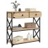 Mesa consola madera de ingeniería roble Sonoma 75x28x75