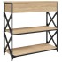Mesa consola madera de ingeniería roble Sonoma 75x28x75