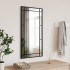 Espejo de pared rectangular de hierro negro 40x80