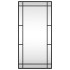 Espejo de pared rectangular de hierro negro 40x80