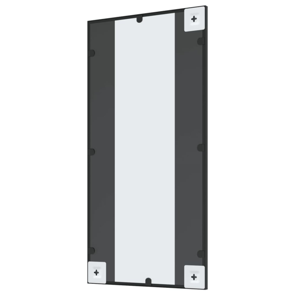 Espejo de pared rectangular de hierro negro 40x80