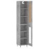 Aparador de madera contrachapada gris hormigón 34,5x34x180