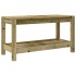 Banco de jardín de madera maciza de pino 82,5x35x45