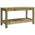 Banco de jardín de madera maciza de pino 82,5x35x45