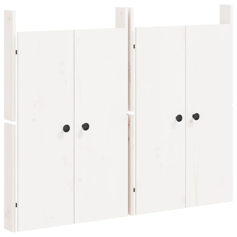 Puertas de cocina exterior 2 uds madera pino blanco 50x9x82