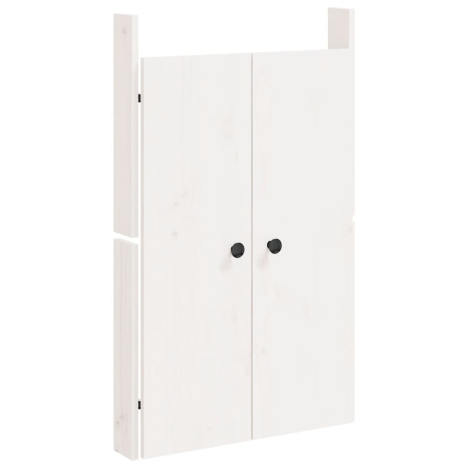 Puertas de cocina exterior 2 uds madera pino blanco 50x9x82