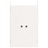 Puertas de cocina exterior 2 uds madera pino blanco 50x9x82
