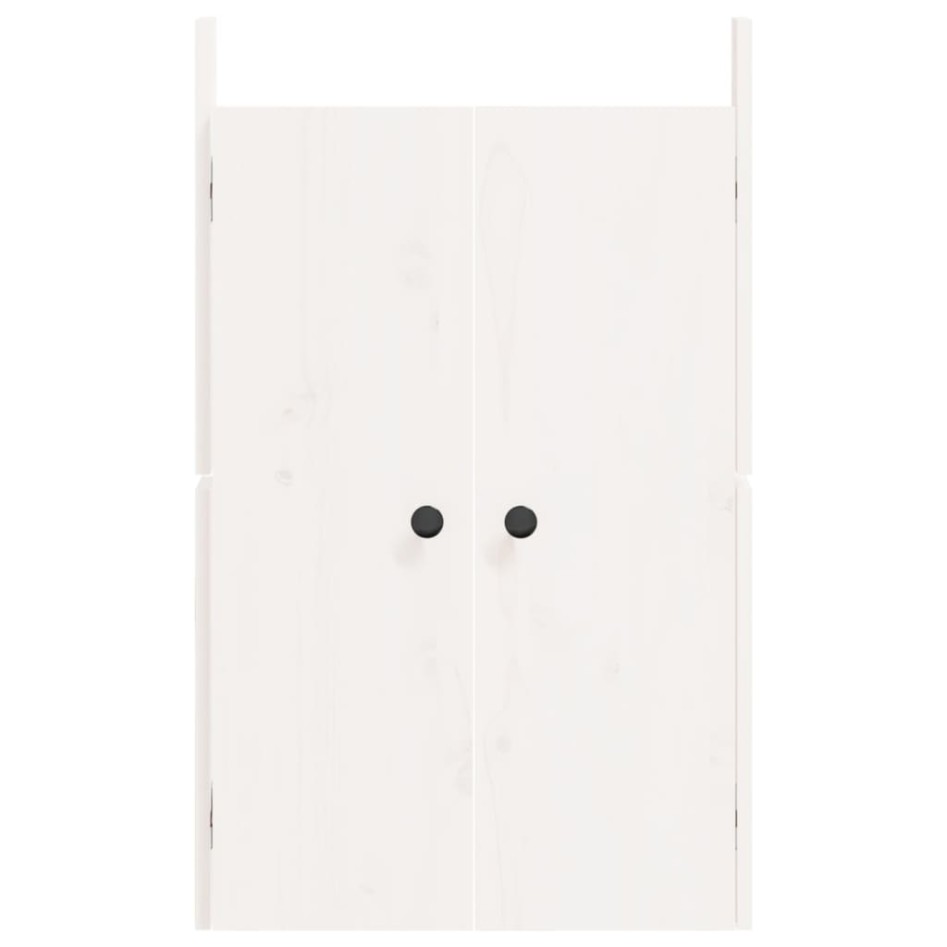 Puertas de cocina exterior 2 uds madera pino blanco 50x9x82