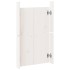 Puertas de cocina exterior 2 uds madera pino blanco 50x9x82