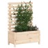 Jardinera con estantería madera maciza pino 79x39,5x114