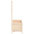 Jardinera con estantería madera maciza pino 79x39,5x114