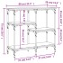 Mesa consola madera de ingeniería marrón roble 80x29x75
