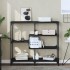 Mesa consola madera contrachapada negro 103x32x95