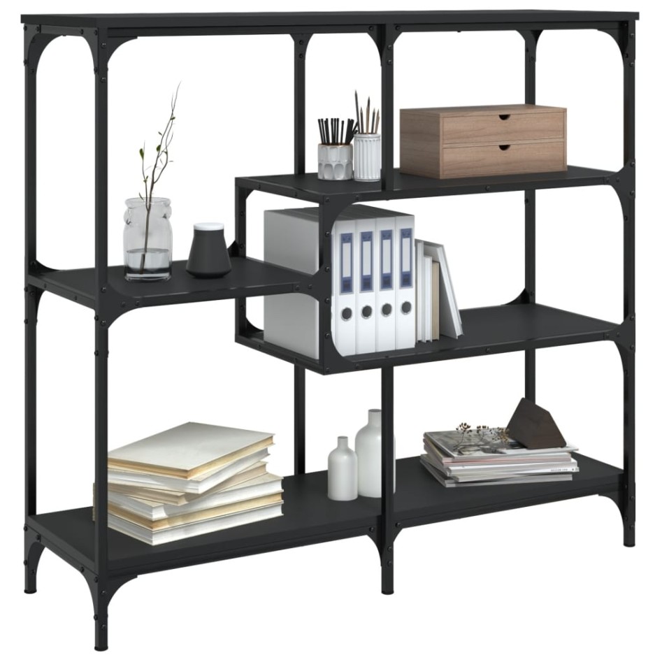 Mesa consola madera contrachapada negro 103x32x95