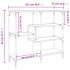 Mesa consola madera contrachapada negro 103x32x95