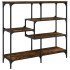 Mesa consola madera de ingeniería roble ahumado 103x32x95