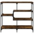 Mesa consola madera de ingeniería roble ahumado 103x32x95