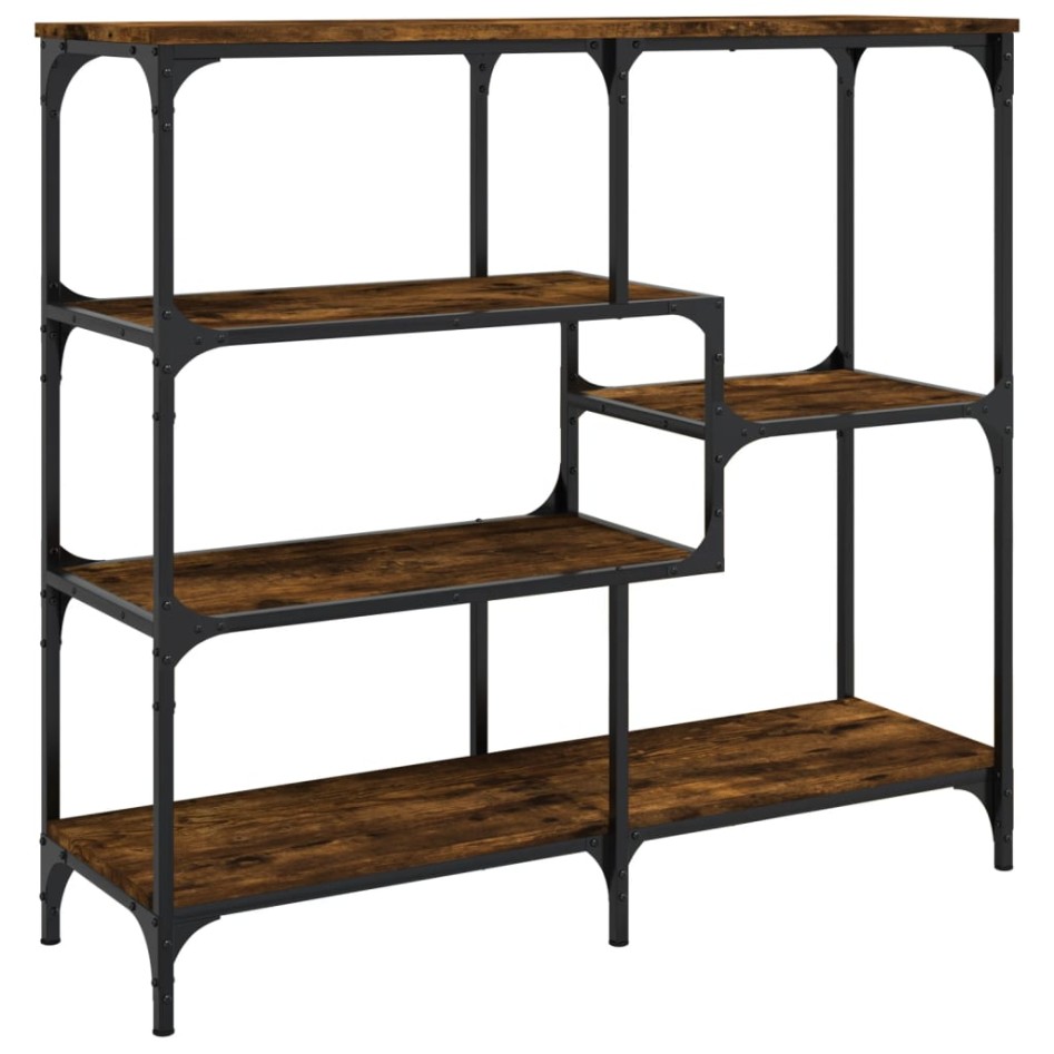 Mesa consola madera de ingeniería roble ahumado 103x32x95