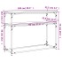 Mesa consola madera de ingeniería roble Sonoma 100x35,5x75