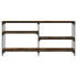 Mesa consola madera de ingeniería roble ahumado 160x29x75