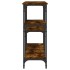 Mesa consola madera de ingeniería roble ahumado 160x29x75