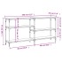 Mesa consola madera de ingeniería roble ahumado 160x29x75
