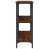 Mesa consola madera de ingeniería marrón roble 150x29x75
