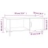 Mesa de centro madera contrachapada roble marrón 90x50x40