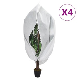 Cubiertas para plantas con cremallera 4 uds 70 g/m² 3,14x2,5