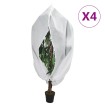 Cubiertas para plantas con cremallera 4 uds 70 g/m² 3,14x2,5 m