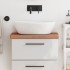 Encimera de baño madera maciza de haya 60x40x4